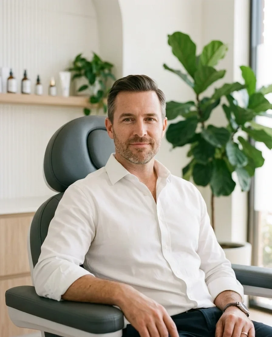 Satisfied patient after exosome therapy at HM Hair Transplant